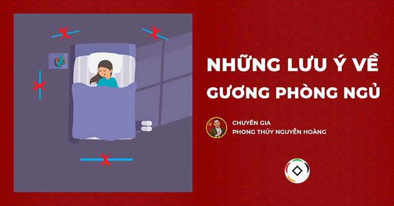 Gương được cho là nơi tiếp nối với thế giới khác, cần chú ý.