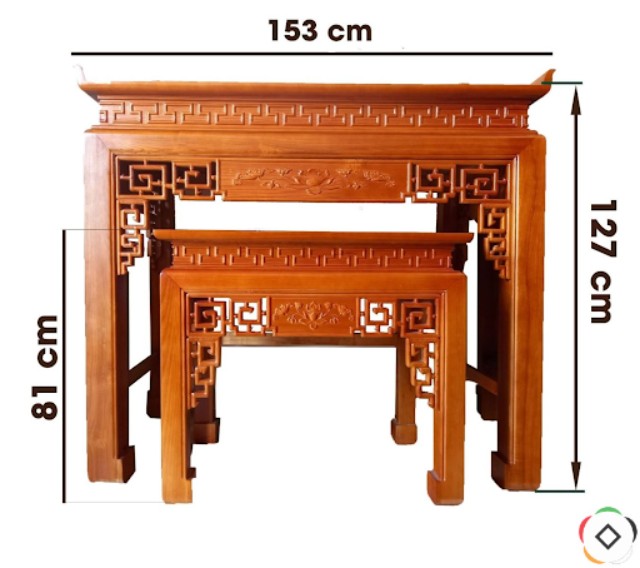Kích thước bàn thờ phải thuộc cung Cát trong thước Lỗ Ban