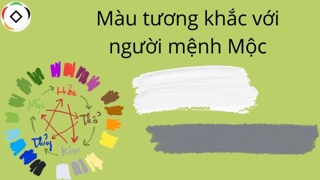 mệnh mộc hợp màu gì kỵ màu gì
